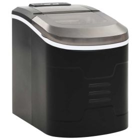 Ice Cube Maker Black 0.6gal 33.1 lbs / 24 h