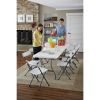 8 Foot Centerfold Folding Table;  White