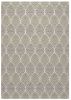 Foliage White; Neutral Indoor / Outdoor Polypropylene Area Rug 5x8