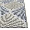 Foliage Blue; Beige Indoor / Outdoor Polypropylene Area Rug 5x8