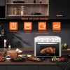 WEESTA Air Fryer Toaster Oven 24 Quart - 7-In-1 Convection Oven with Air Fry, Roast, Toast, Broil & Bake Function - Air Fry Toaster Oven for Counterto